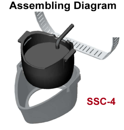 SSC-4 fits Humminbird XP 9 20 (T) or XTM 14 20 T xDucers on a Trolling Motor